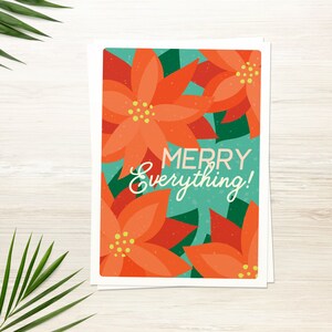 Christmas Card | Holiday E Card | Printable Card | Greeting Card | Blank Card | Christmas Card | Holiday Flower Card | | INSTANT DOWNLOAD