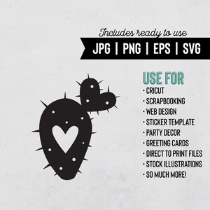 Fico d'India / Cactus Clipart / Cactus Svg / Scrapbooking / Silhouette / Cricut / Eps / DOWNLOAD ISTANTANEO