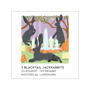 Tempe Sticker | Rabbits | Arizona Gift | Water Bottle Stickers | Tempe Arizona | Cute Stickers