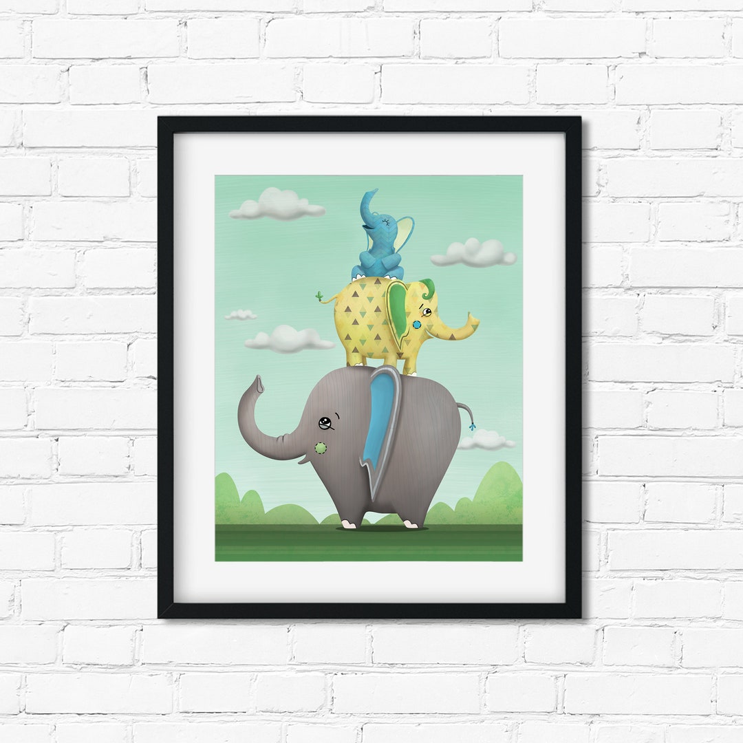 Elephant Printable | Baby Elephant | Elephant Nursery | Baby Shower ...