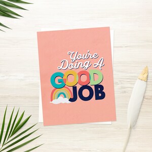 Cartes inspirantes | Carte imprimable | Vous faites du bon travail | Reconnaissance des employés | TÉLÉCHARGEMENT INSTANTANÉ