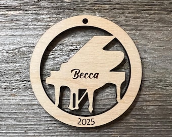 Classical Piano Ornament - Personalized (3 Sizes Available!) - Read Description