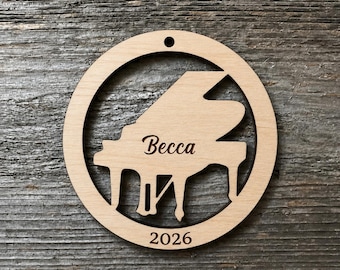 Classical Piano Ornament - Personalized (3 Sizes Available!) - Read Description