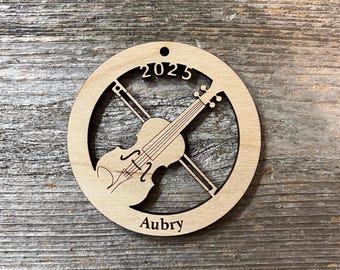 Violin Ornament - Personalized (2 Sizes Available!) - See Description