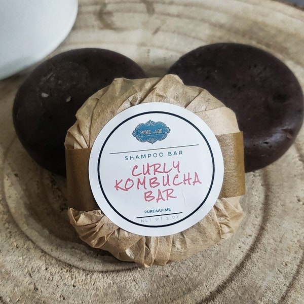 Curly Kombucha Shampoo Bar - Handmade - Natural - Shampoo Bar - Zero Waste - Curly Hair - Shampoo