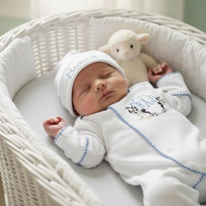 Personalized Duck Outfit Baby Boy Sleeper Newborn Set Custom Blanket Monogram Gift Shower Present Infant Bundle Coming Home Hospital