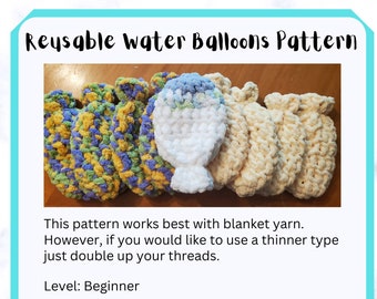 Reusable Water Balloon PDF Crochet Pattern