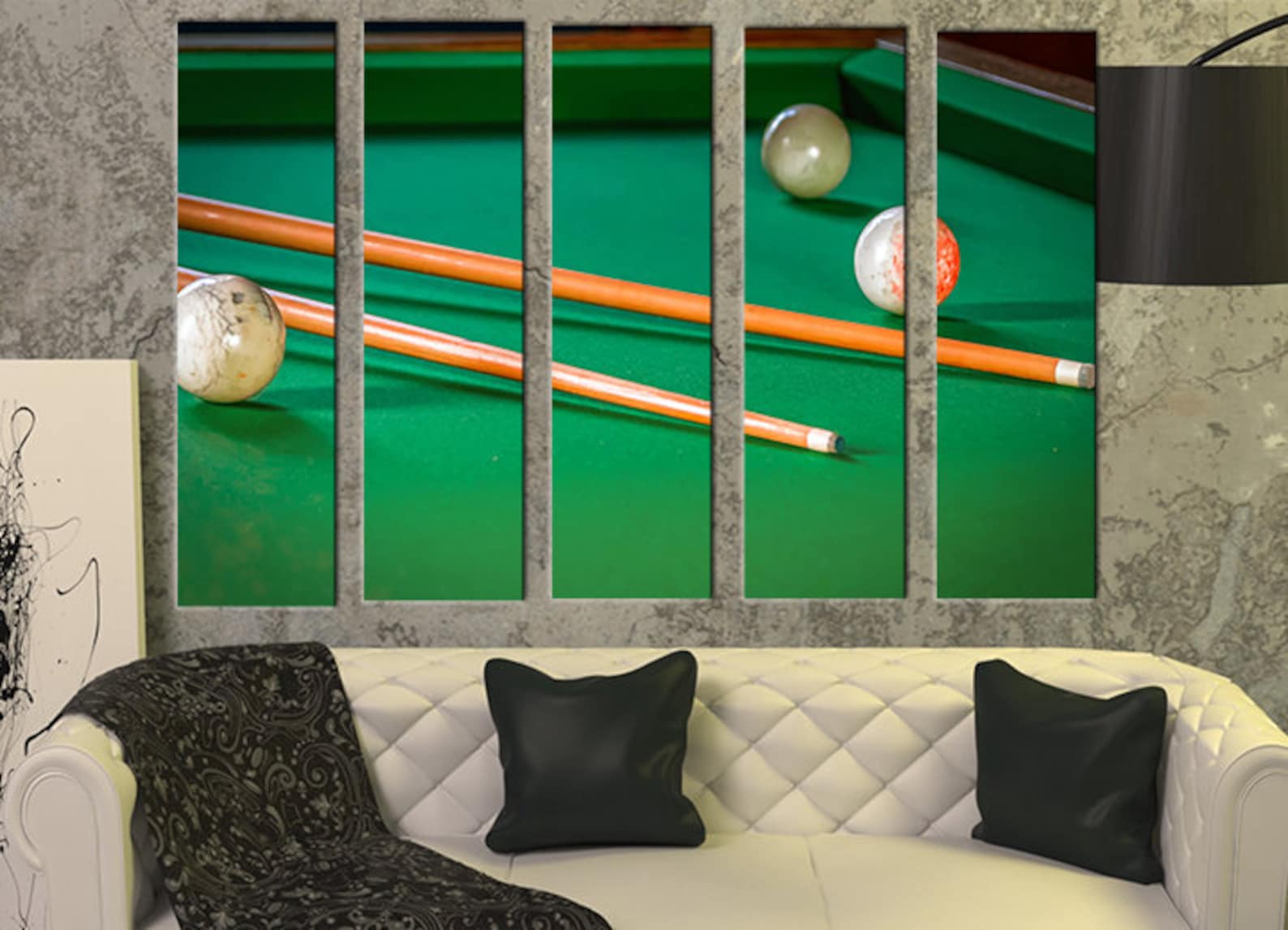 Big Set Billiard Wall Art Decor Picture Painting Poster Print Etsy
