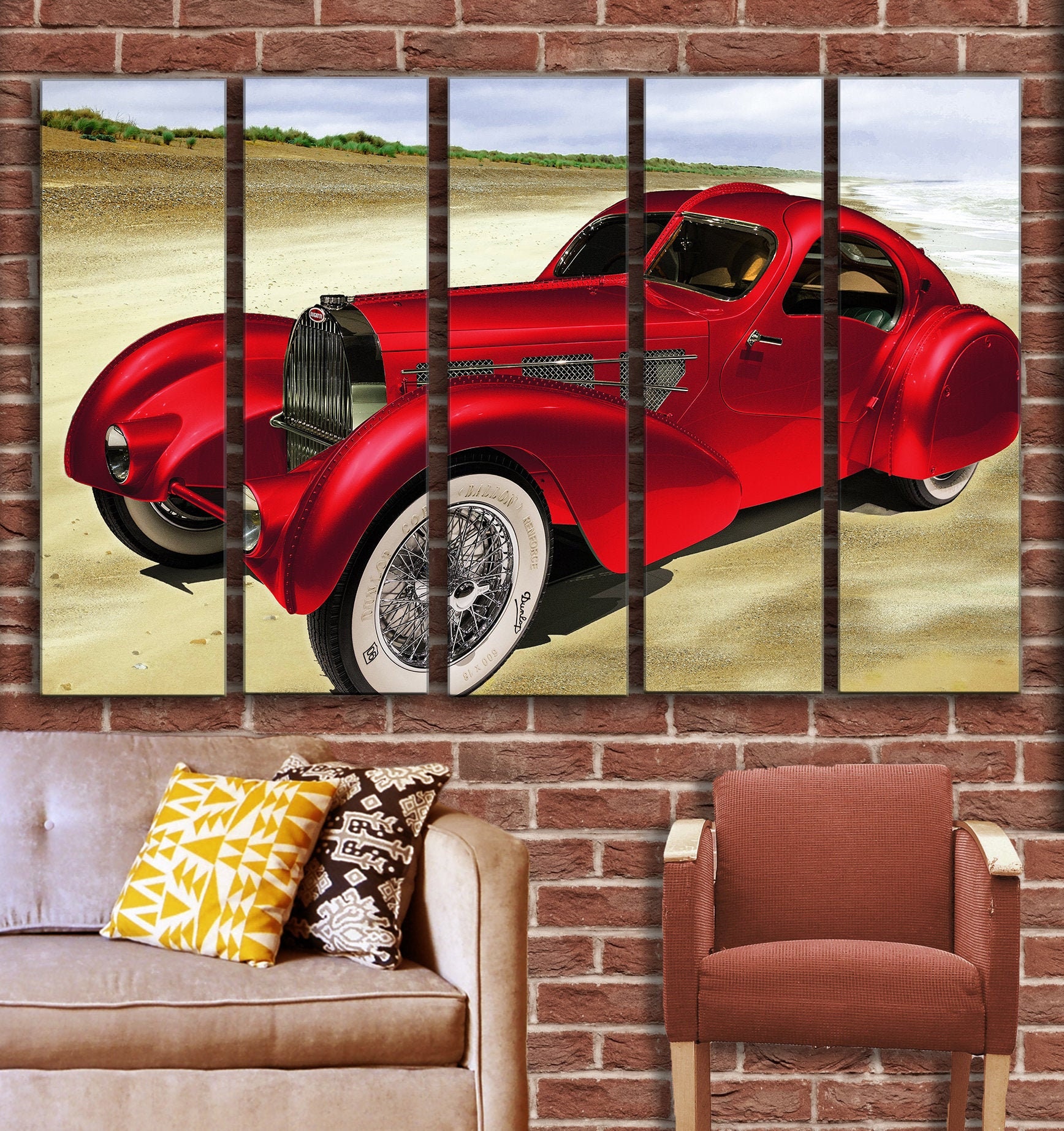 Vintage Car Wall Art Decor Picture Painting Poster Print on Etsy