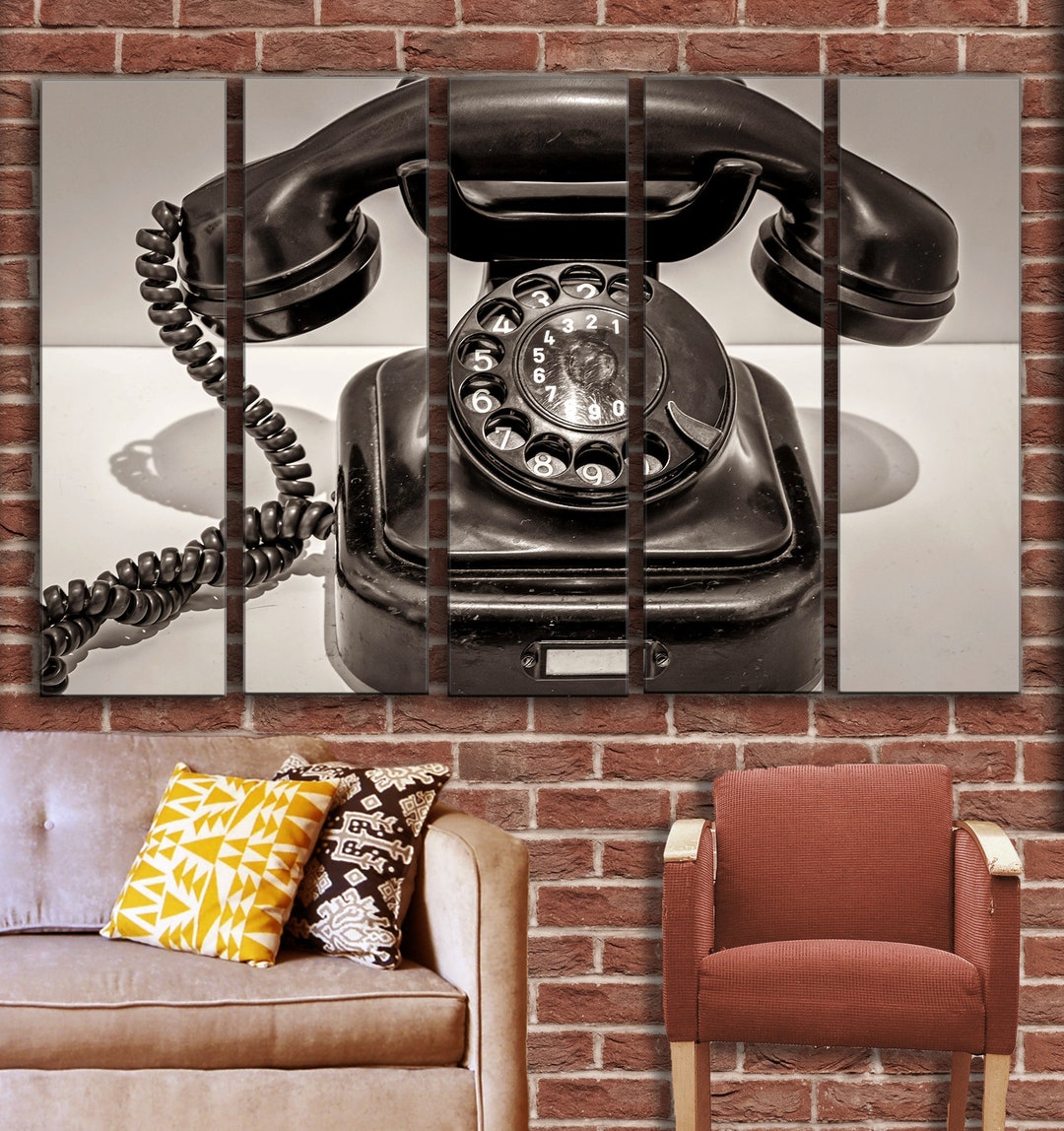 Big Set Old Phone Wall Art Decor Picture Painting Poster Print on