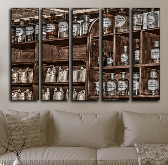 Vintage Pharmacy Wall Art Decor Picture Painting Poster Print Etsy
