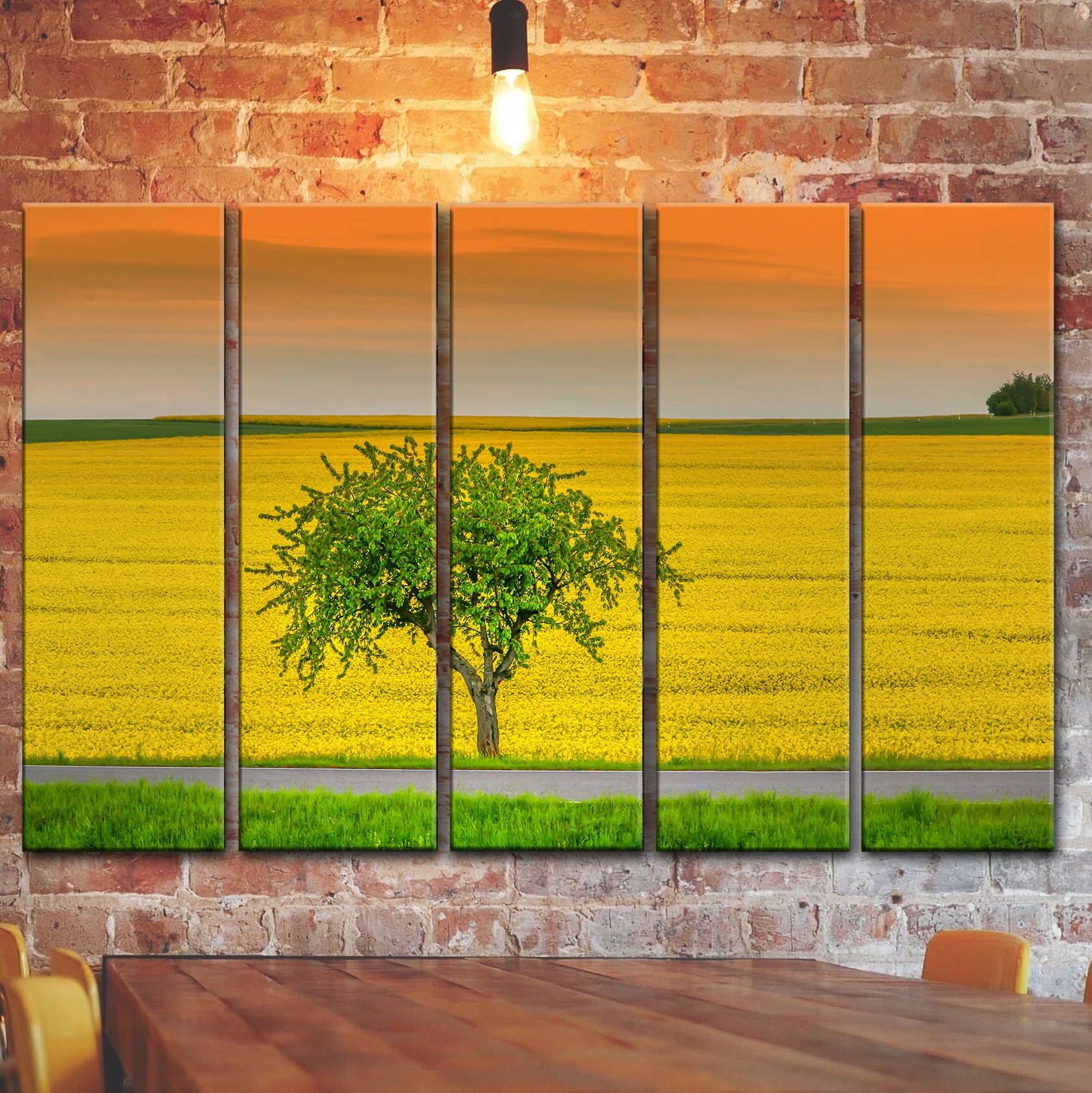 A tree in wonderful nature Wall Art Decor A summer feeling Etsy