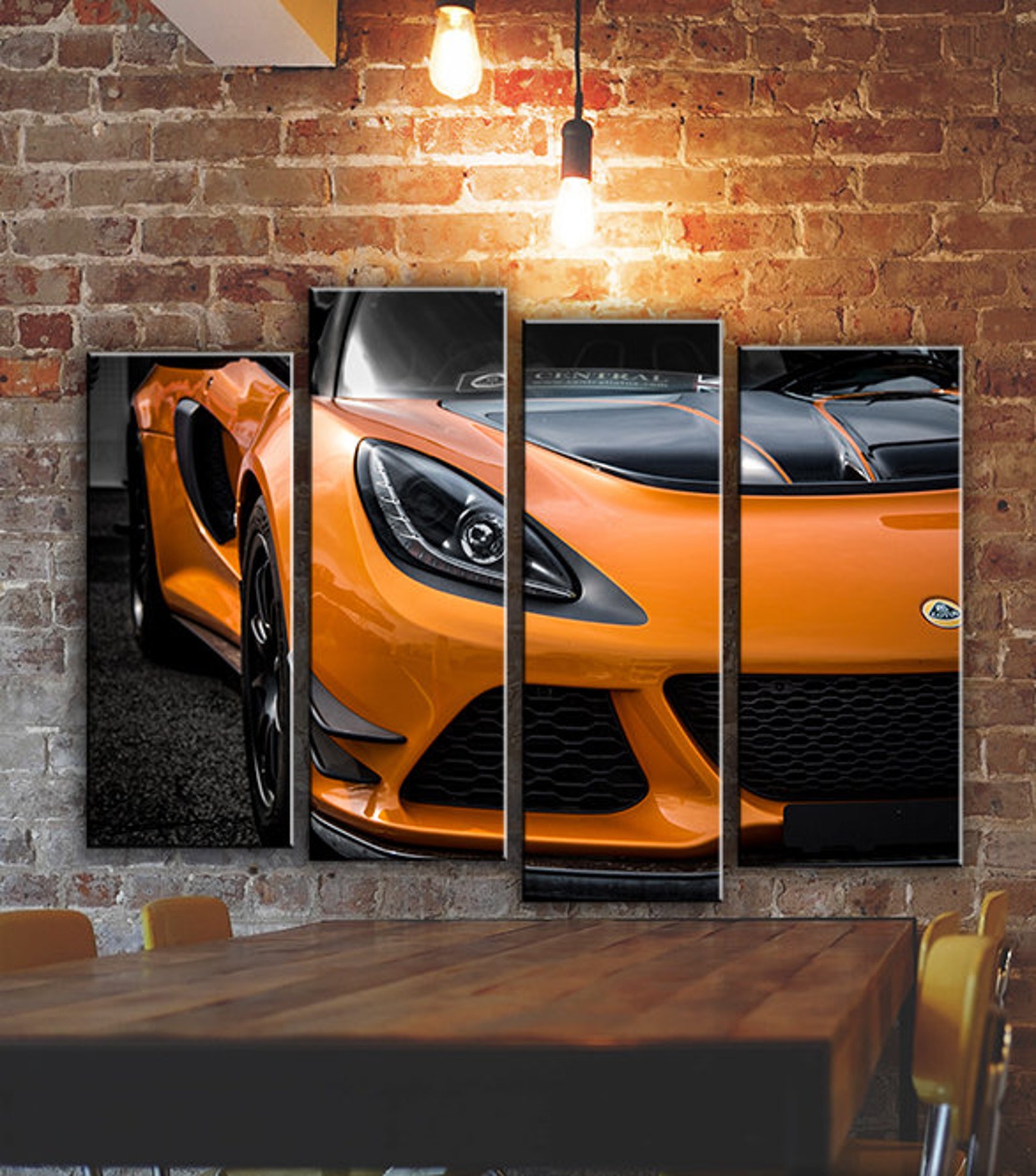 Lotus exige Wall Art Decor car Canvas Picture Print Poster | Etsy