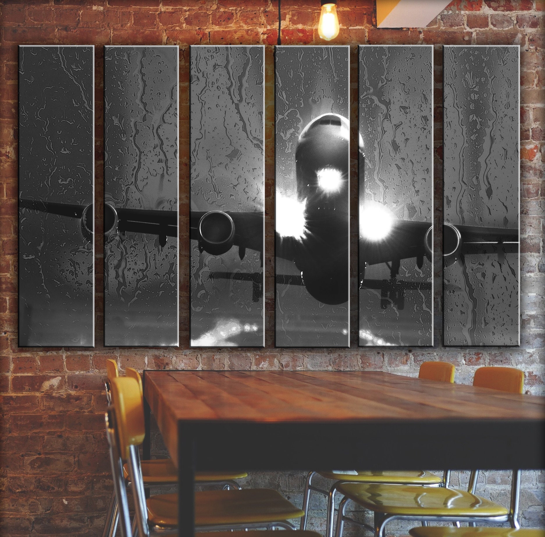 Large Airplane Tough Landing Wall Art Picture Painting on Etsy