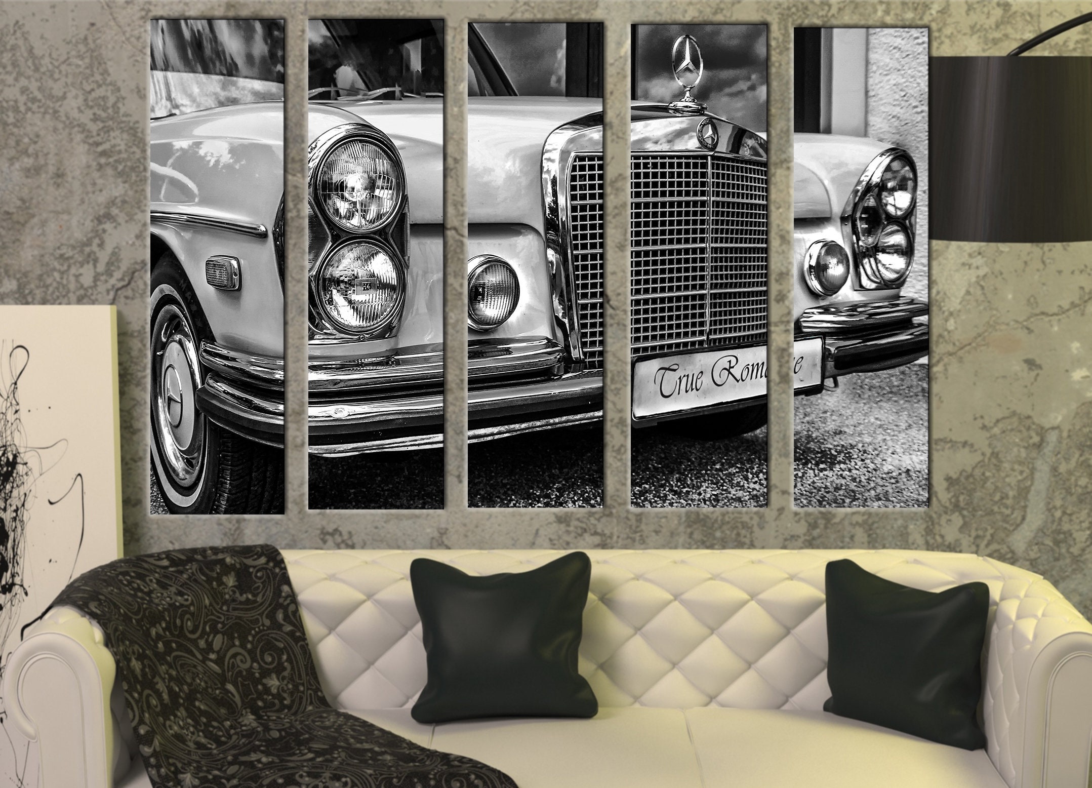 Vintage Car Wall Art Decor Picture Painting Poster Print on Etsy