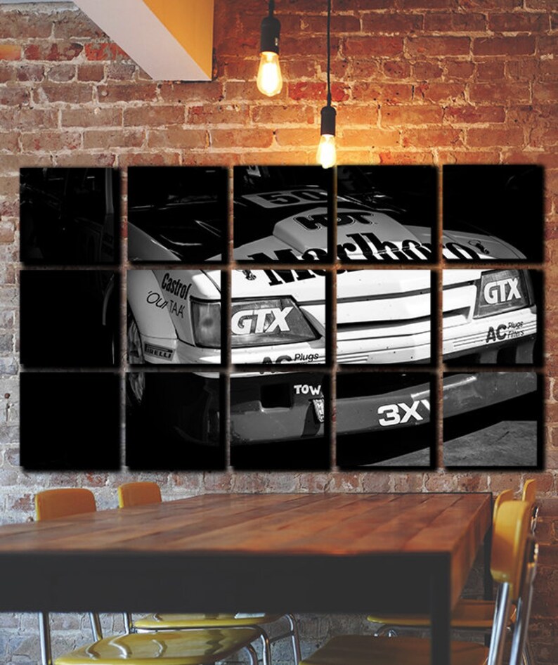 Large Racing Car Wall Art Picture Painting on Canvas Panels Etsy
