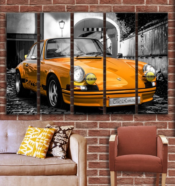 Big Set Porsche 911 Carrera Wall Art Decor Picture Painting Etsy