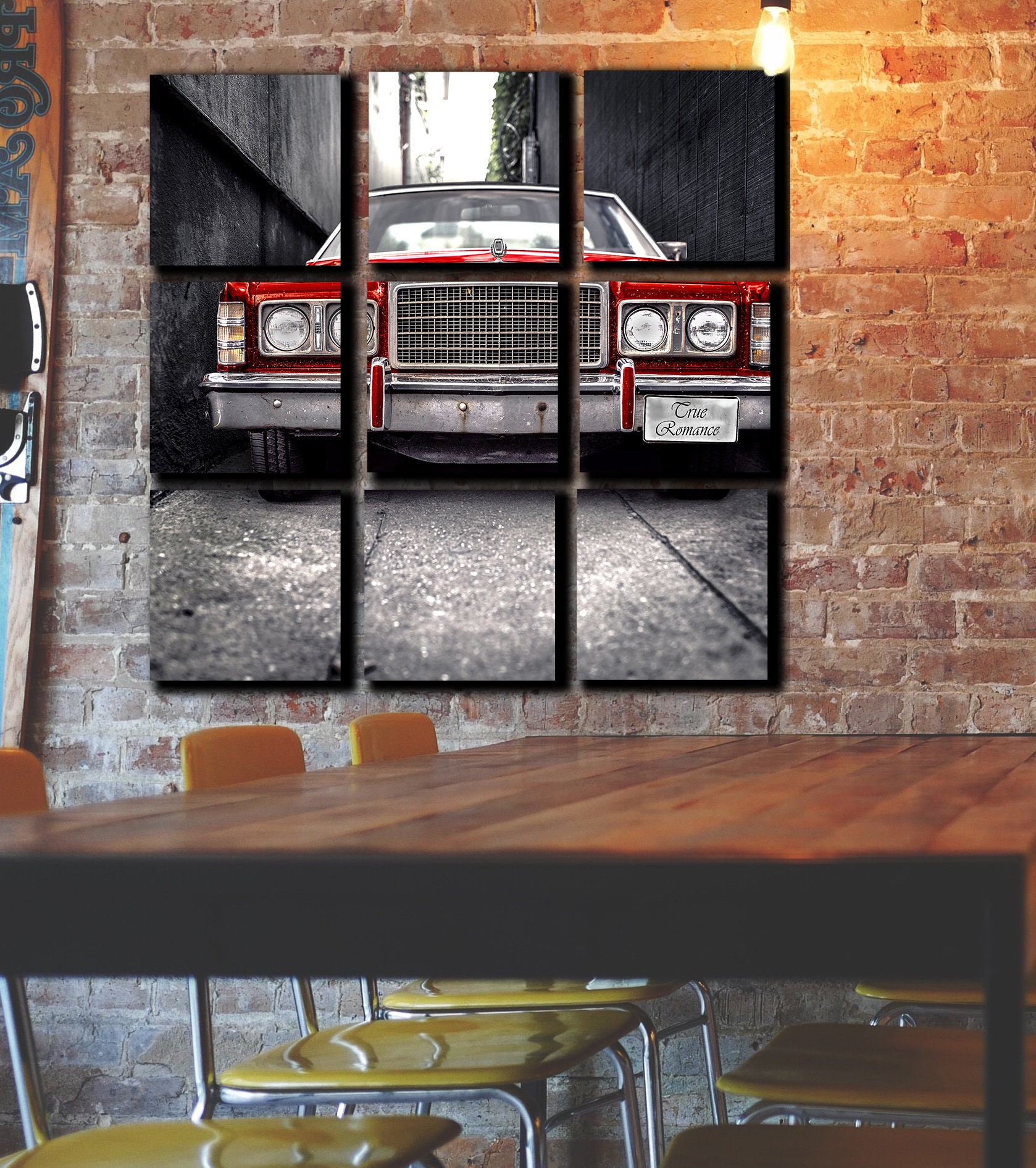 Big Set Old Car Wall Art Decor Picture Painting Poster Print Etsy