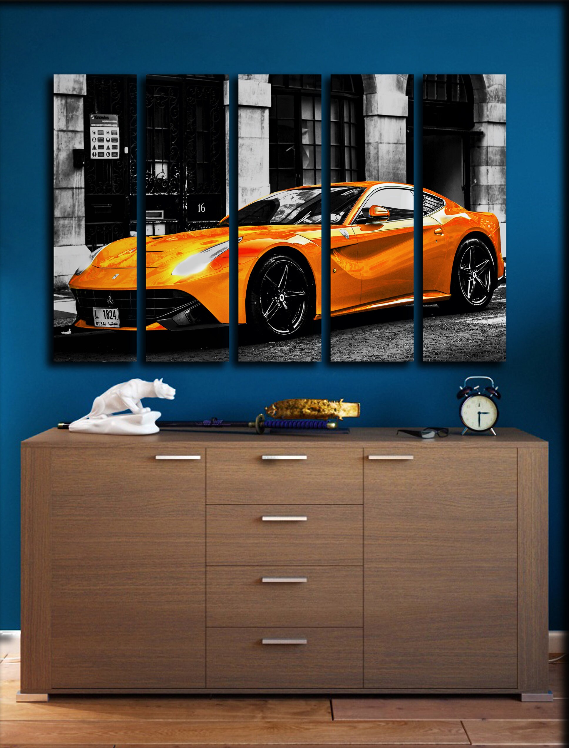 Car Wall Art Decor / Car Picture Car Painting / Car V12 | Etsy