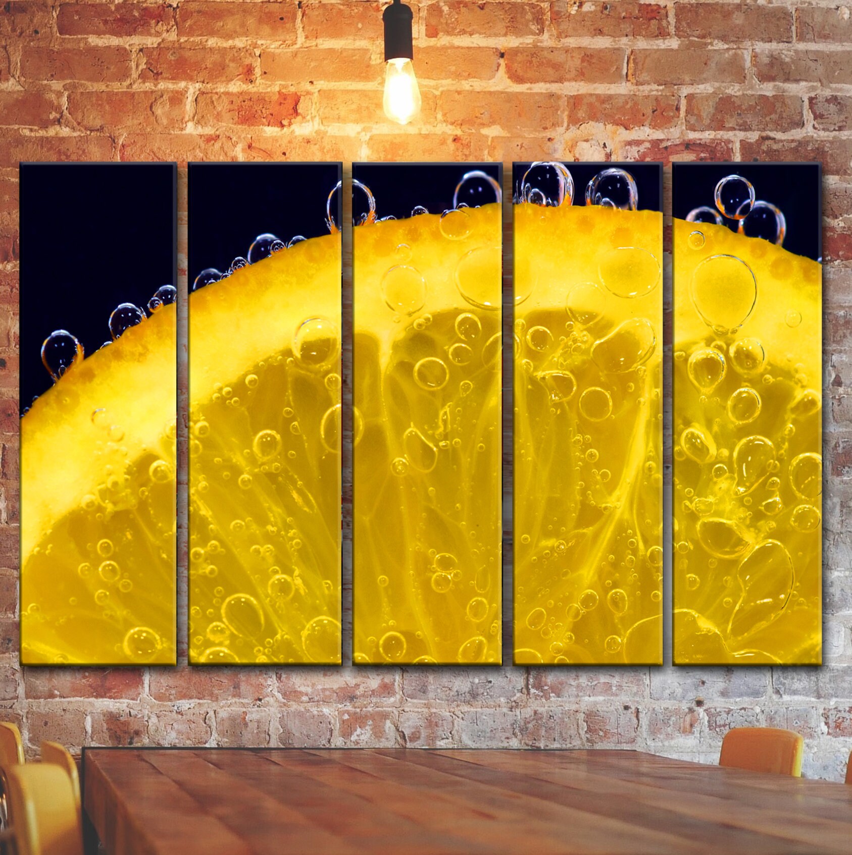 Fresh Orange Canvas Picture Kitchen Wall Art Picture Kitchen | Etsy