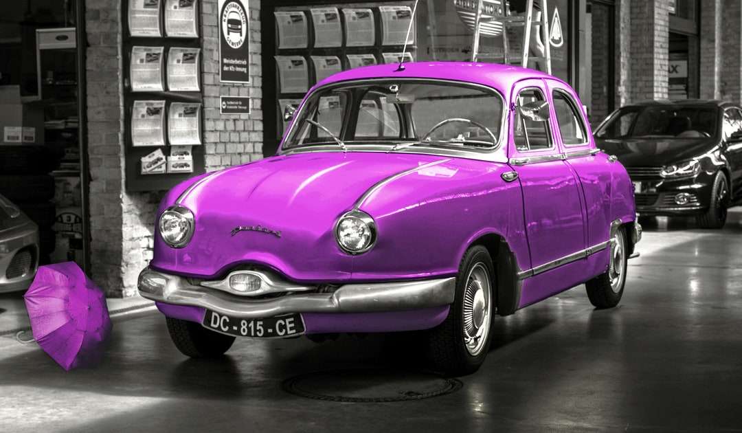 Vintage Car Printable Poster, Old Retro Car Printable Print Poster File