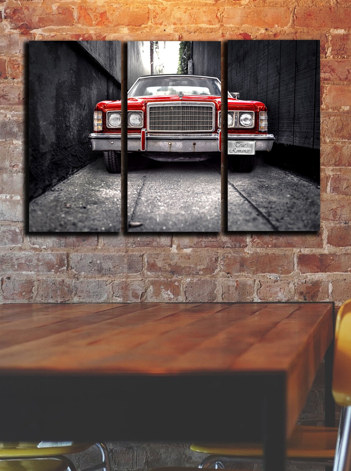 Big Set Old Car Wall Art Decor Picture Painting Poster Print Etsy