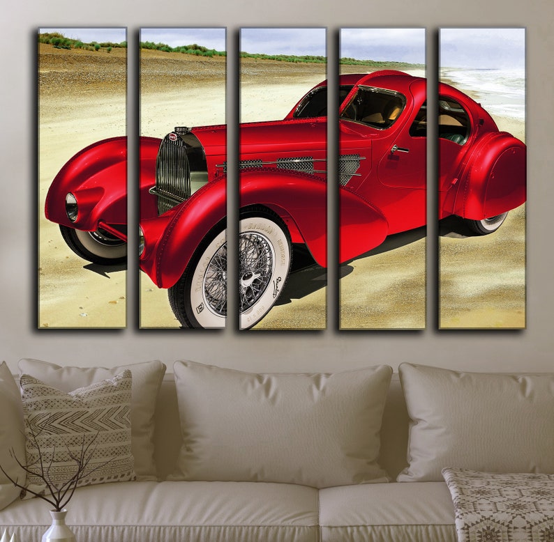 Vintage Car Wall Art Decor Picture Painting Poster Print on Etsy
