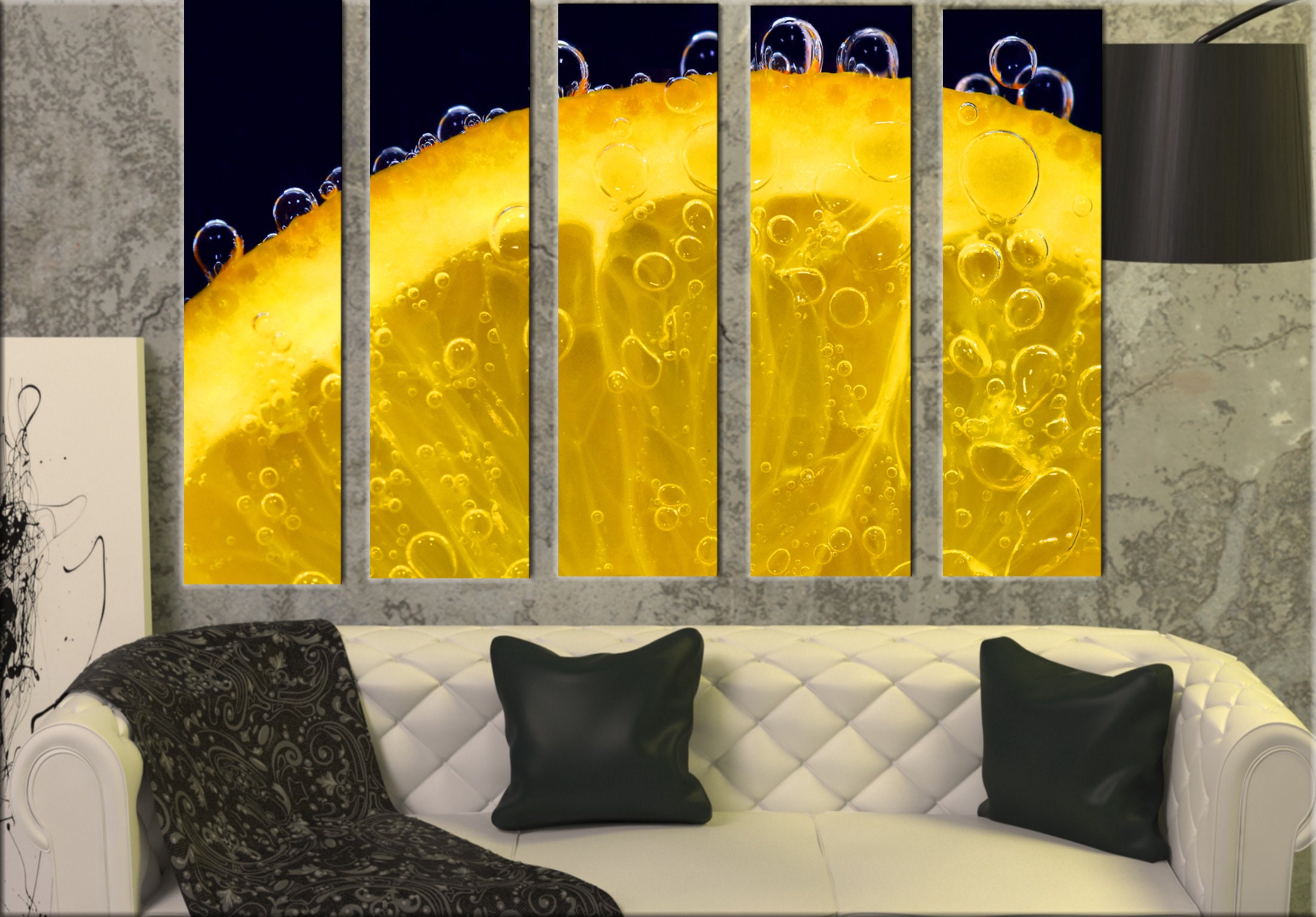 Fresh Orange Canvas Picture Kitchen Wall Art Picture Kitchen | Etsy