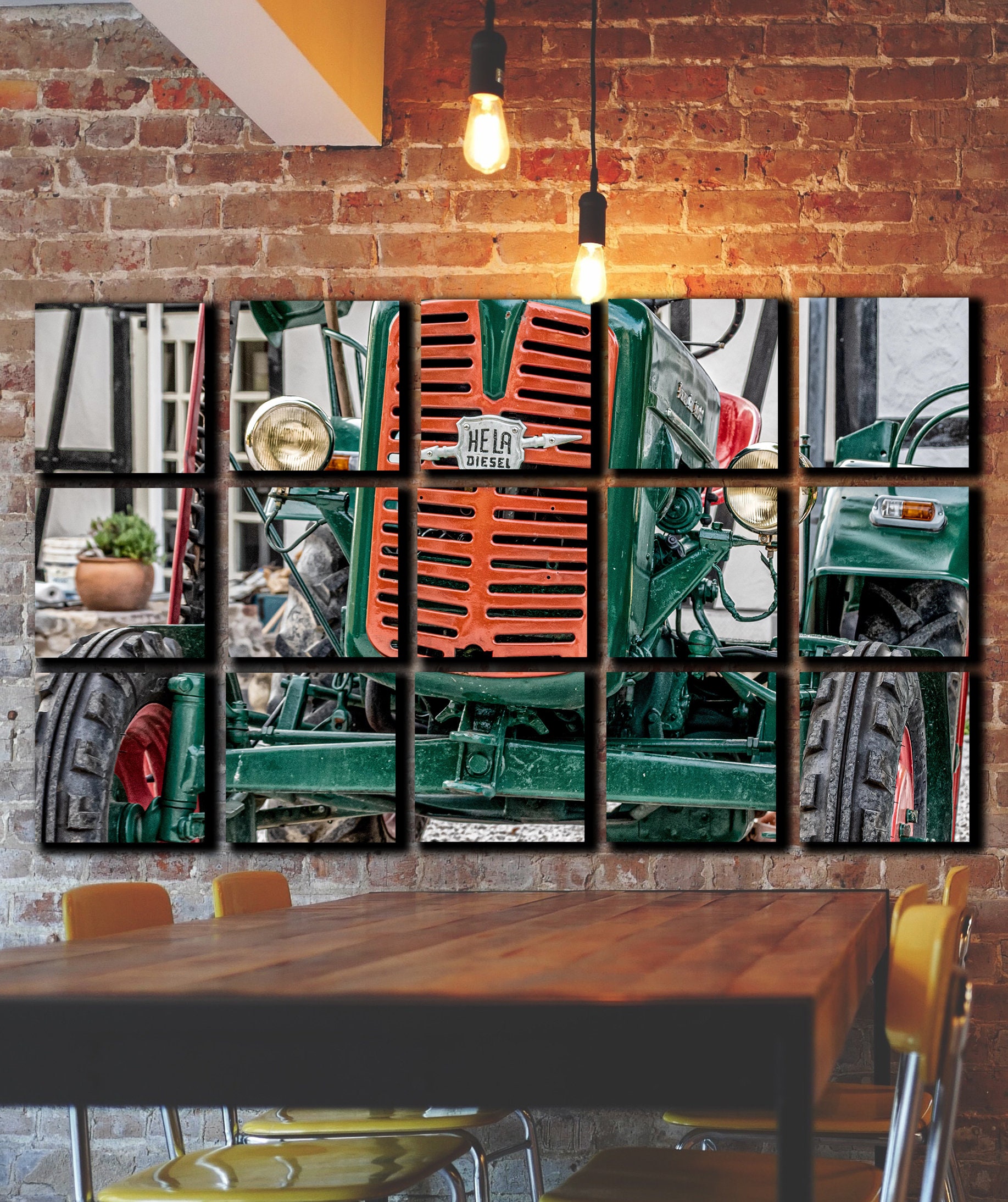 Big Set Tractor Wall Art Decor Picture Painting Poster Print Etsy