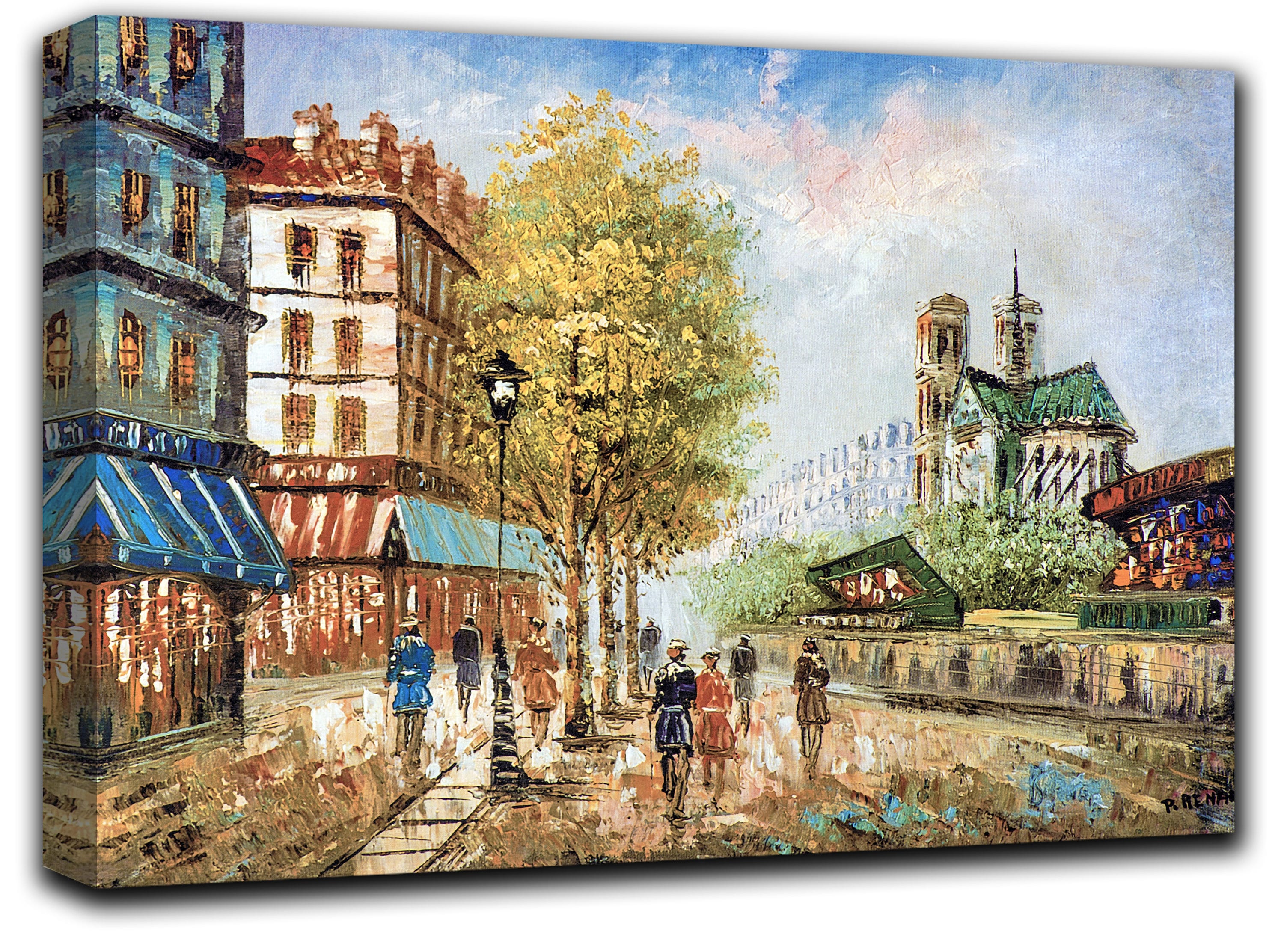 1 Piece Old France Wall Art Decor Paris Canvas Picture Print Etsy