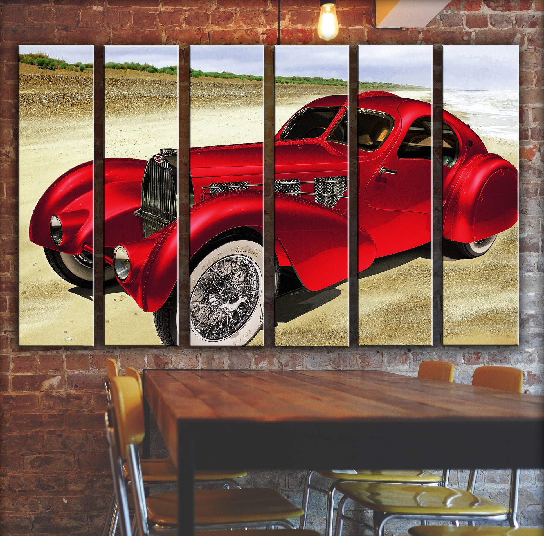 Vintage Car Wall Art Decor Picture Painting Poster Print on - Etsy