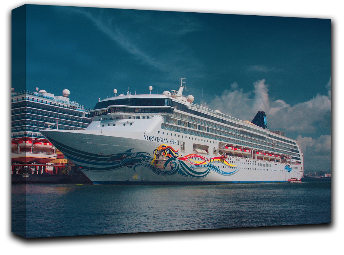 1 Piece Cruise ship Wall Art Decor Holidays Canvas Picture Etsy