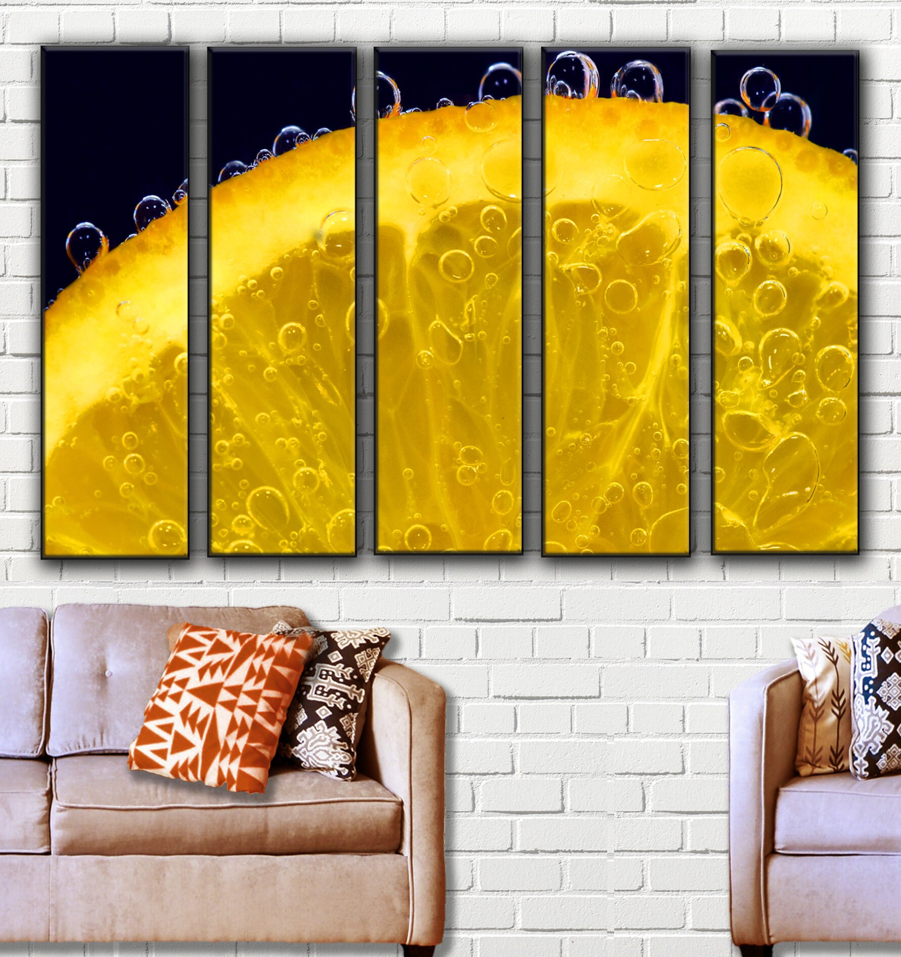 Fresh Orange Canvas Picture Kitchen Wall Art Picture Kitchen | Etsy