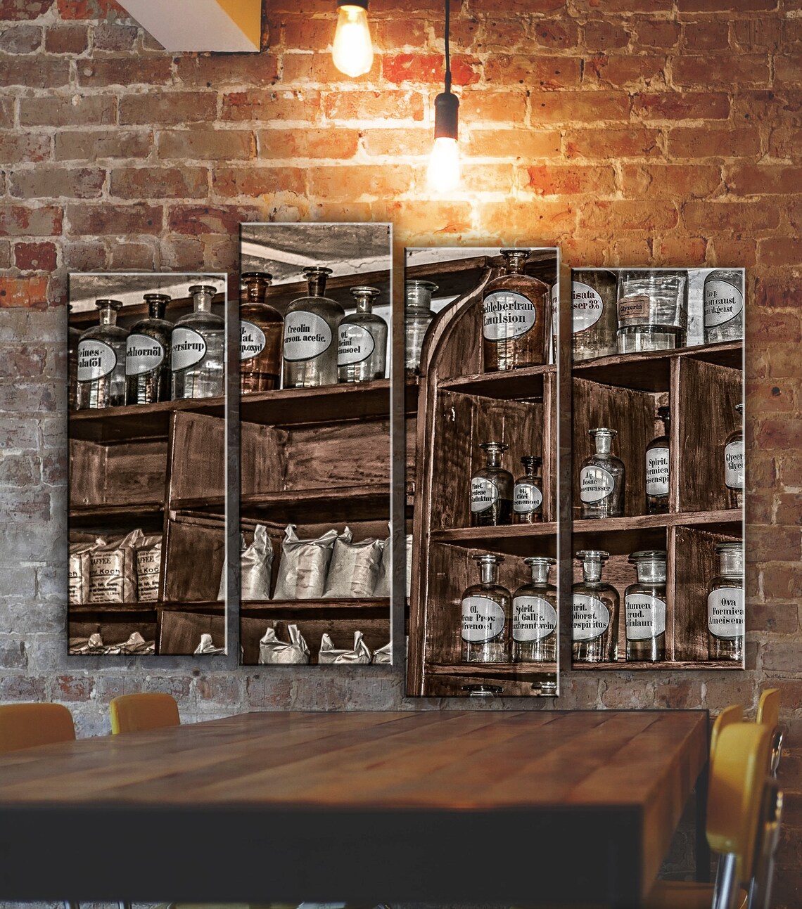 Vintage Pharmacy Wall Art Decor Picture Painting Poster Print Etsy