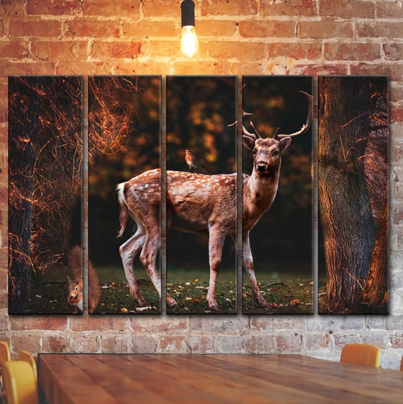 Bosque Animado Wall Art Decor Animales Canvas Picture Print - Etsy Bosque Animado Wall Art Decor Animales Canvas Picture Print - Etsy