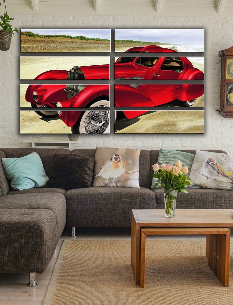 Vintage Car Wall Art Decor Picture Painting Poster Print on Etsy