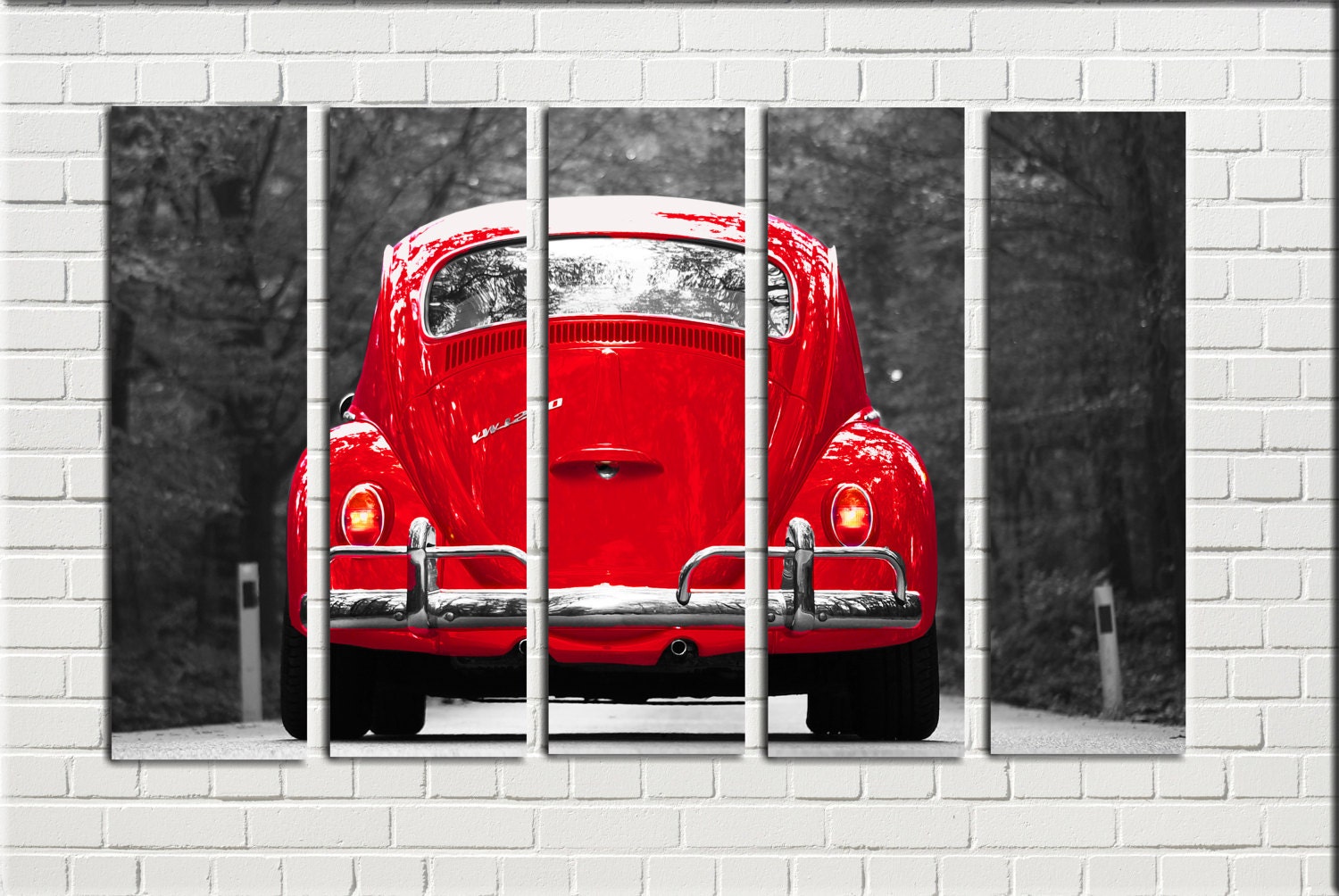 BIG SET Multi Panel VW Volkswagen Beetle Bug Wall Art Canvas Etsy