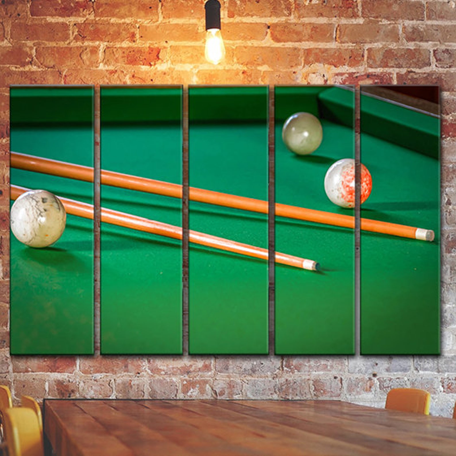 Big Set Billiard Wall Art Decor Picture Painting Poster Print Etsy