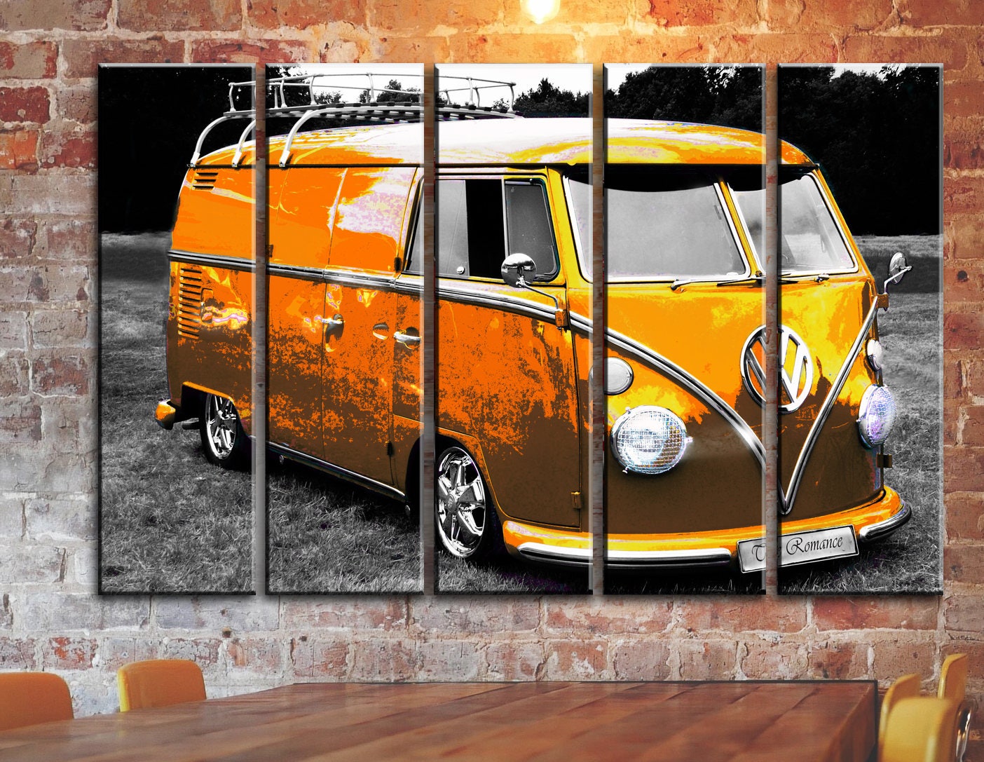 Volkswagen VW muur kunst Bus Camper Van Canvas Art Vintage Etsy