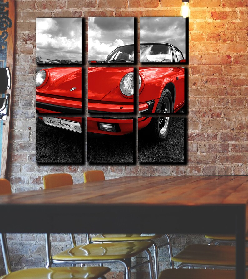 Red Sport Auto 911 Wand Kunst Dekor Bild Malerei Poster Druck | Etsy