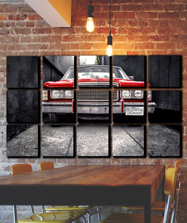 Big Set Old Car Wall Art Decor Picture Painting Poster Print Etsy