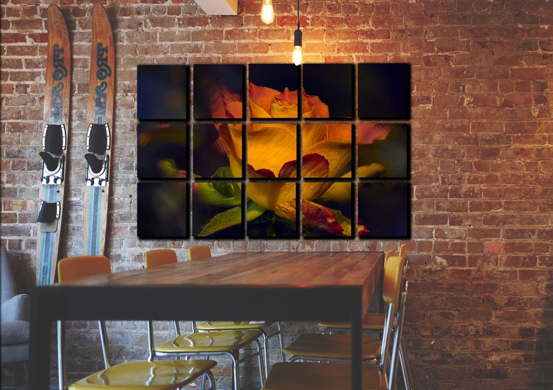 Flowers Themed Painting Rose gift Wall Art Decor Queen of flowers Canvas Picture Print Poster for Living Room Bedroom