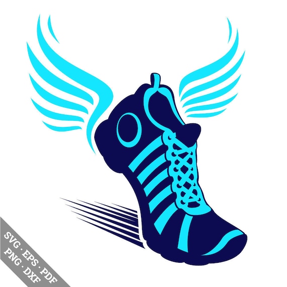 Sport shoe with wings svg digital shoe svg clipart cut files Etsy