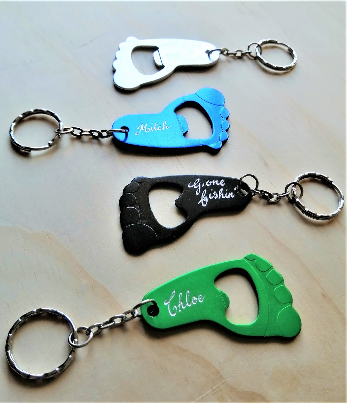 Personalised Keyring Bottle Opener Keyring Engraved by Etsy