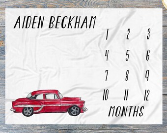 vintage car crib bedding