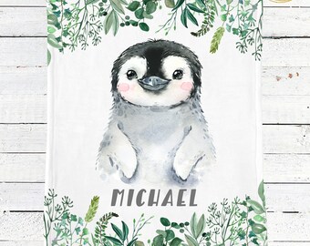 Penguin Baby Blanket Etsy