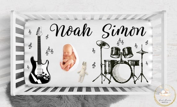 Guitar crib sales bedding sets
