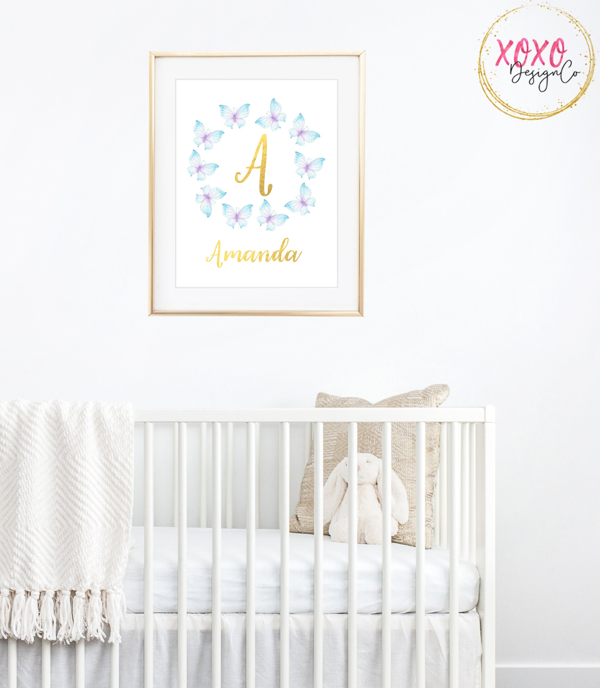 Butterfly Nursery Wall Art / Watercolor Nursery Art / Etsy