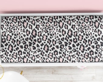 Leopard Changing Pad, Pink And Black Changing Table Cover, Leopard Nursery, Leopard Baby Gifts, Newborn Changing Pad, Animal Print Nursery