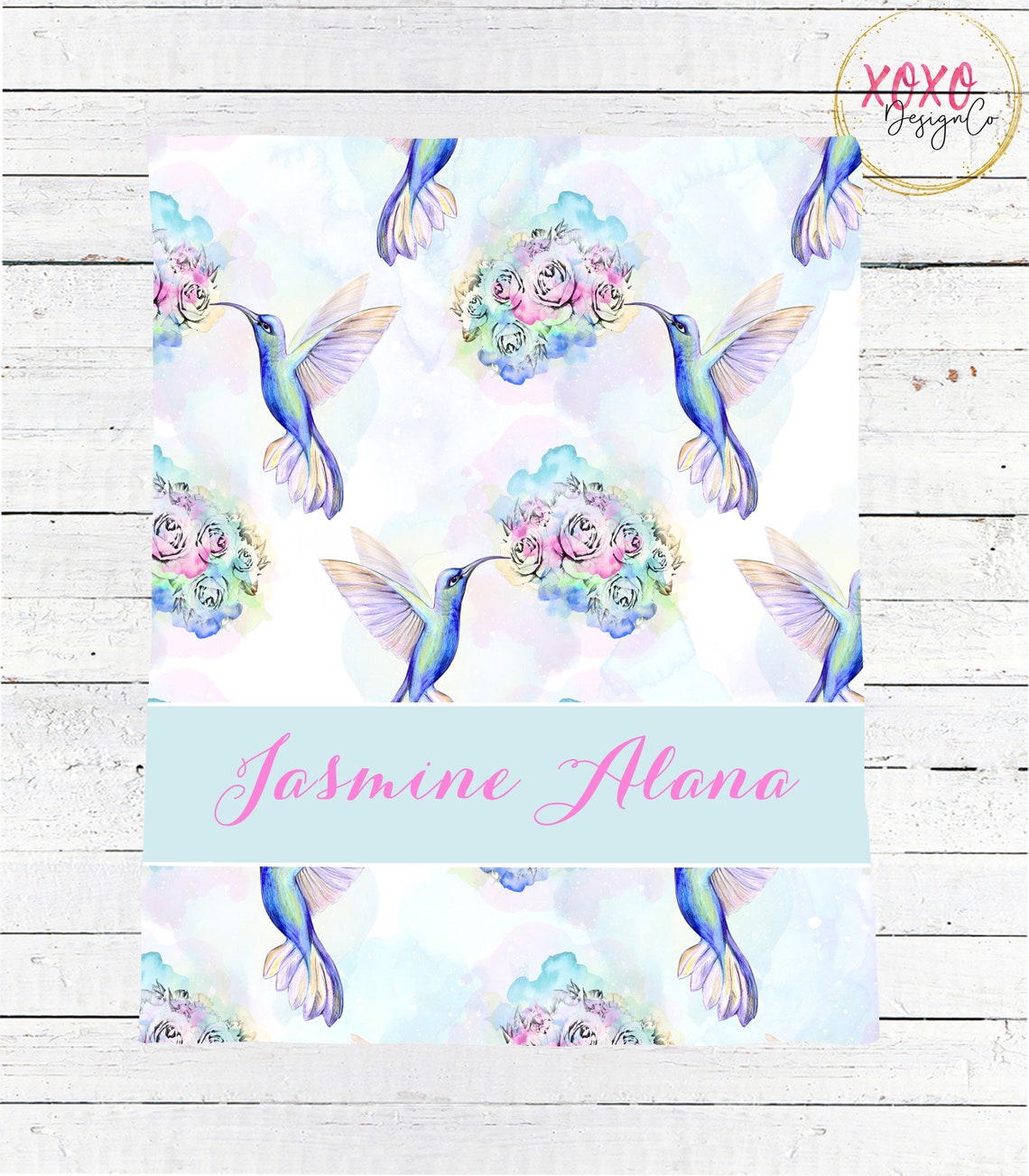 Hummingbird Baby Blanket Hummingbird Nursery Bedding Etsy